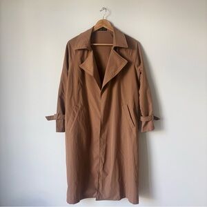 SHEIN Camel Trench Coat